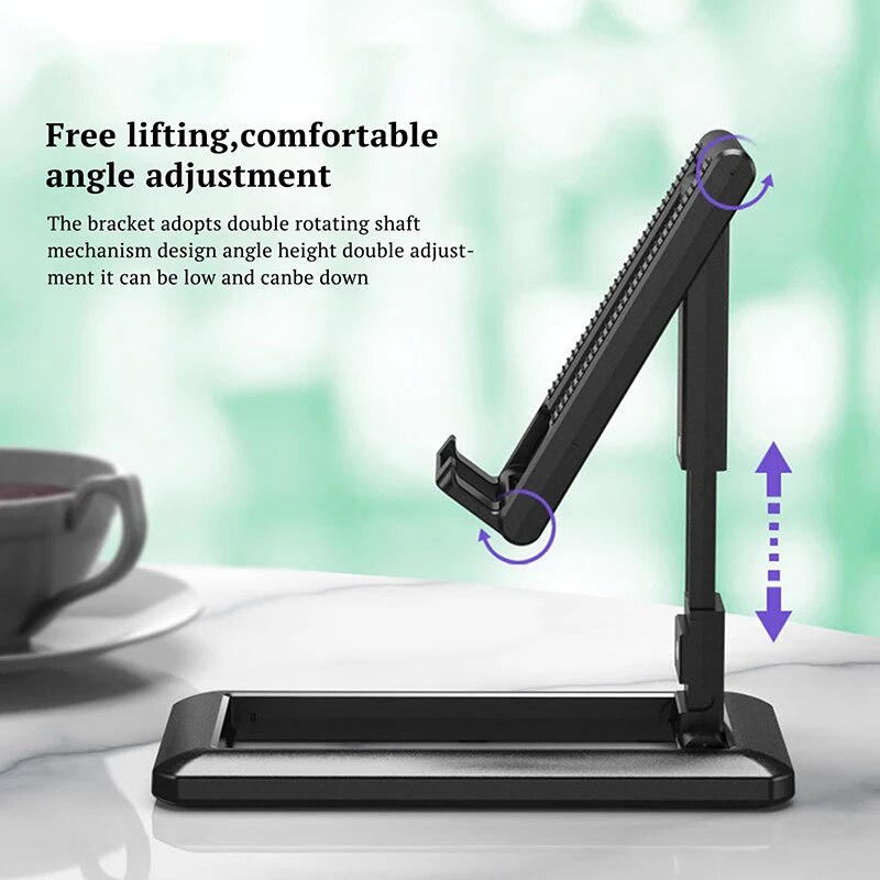 Universal Foldable Desk Phone Holder Mount Stand For Samsung IPhone Adjustable Phone Holder For Huawei Xiaomi Desktop Holder